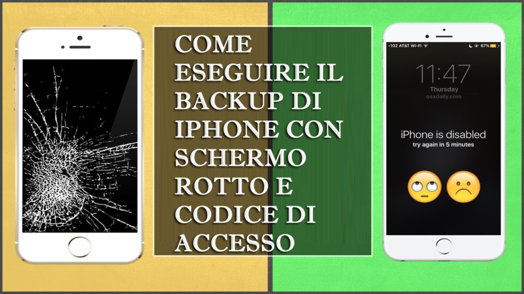 Metodi Come Eseguire Il Backup Di Iphone Con Schermo Rotto E