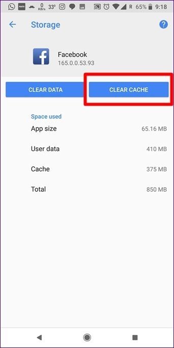 clear-facebook-cache