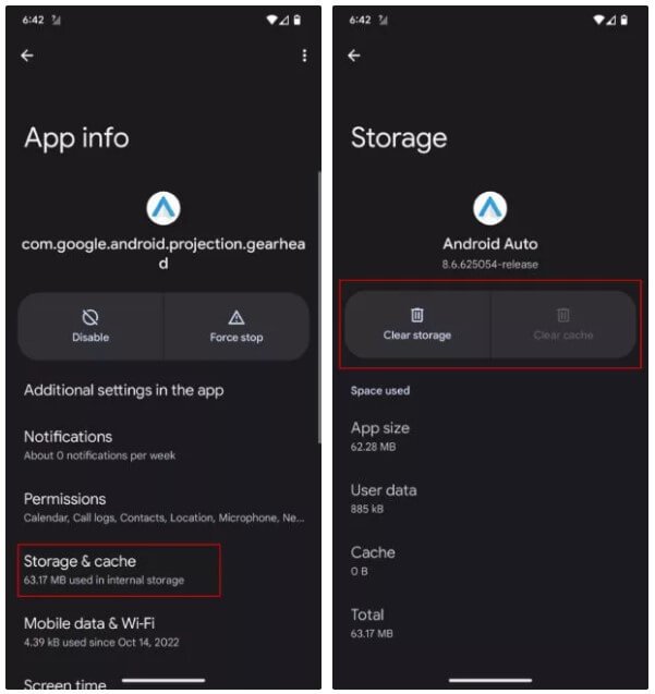 clear-android-auto-cache