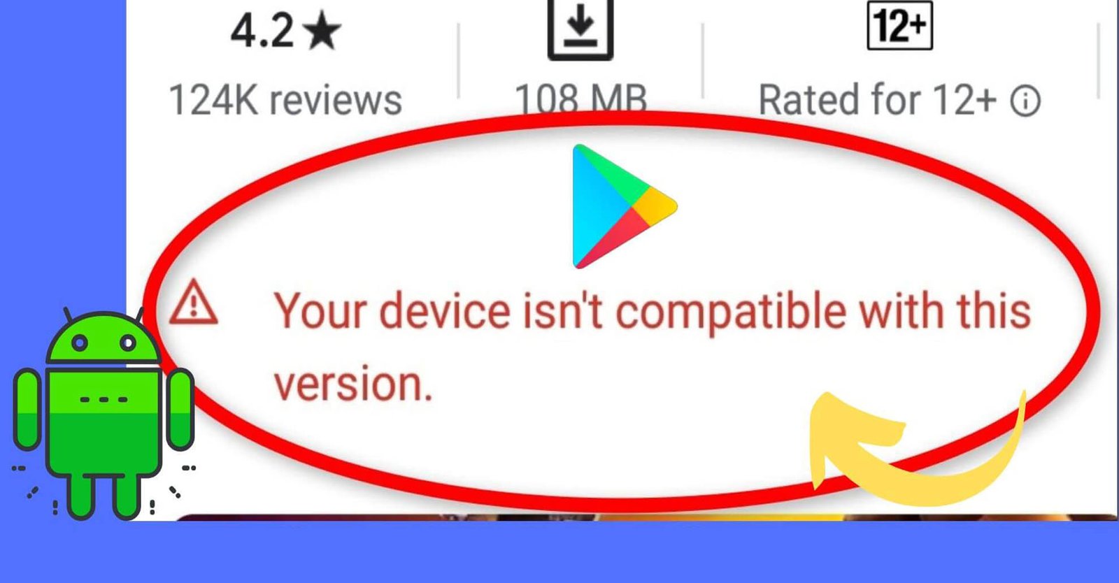 Correzione "Il dispositivo non è compatibile con questa versione" Errore